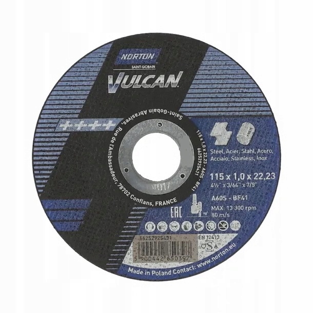 

Tarcza do metalu 115x1 Norton 001