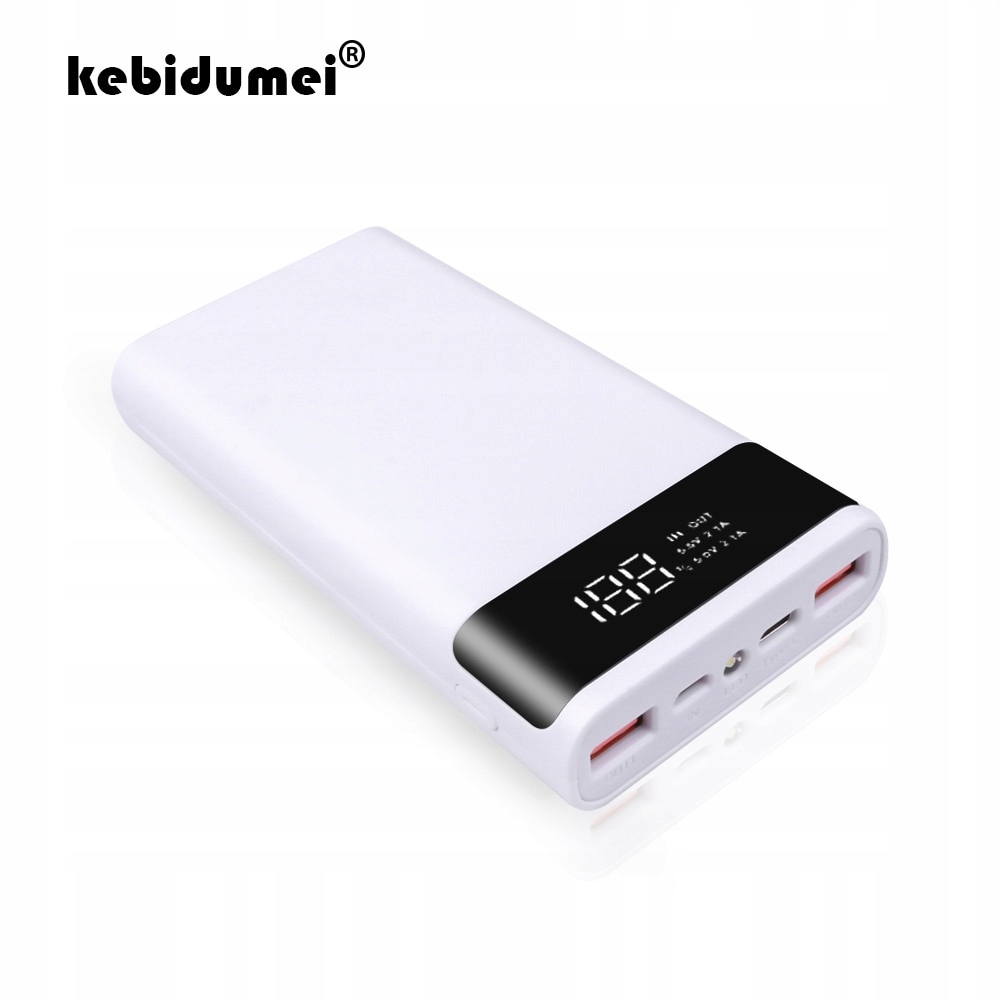 kebidumei Dual USB Micro USB Type C Power Bank