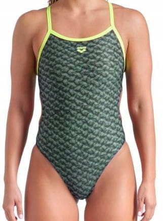 Strój do pływania Arena Monogram Dark Sage Challenge Back 8 (UK30) Xs