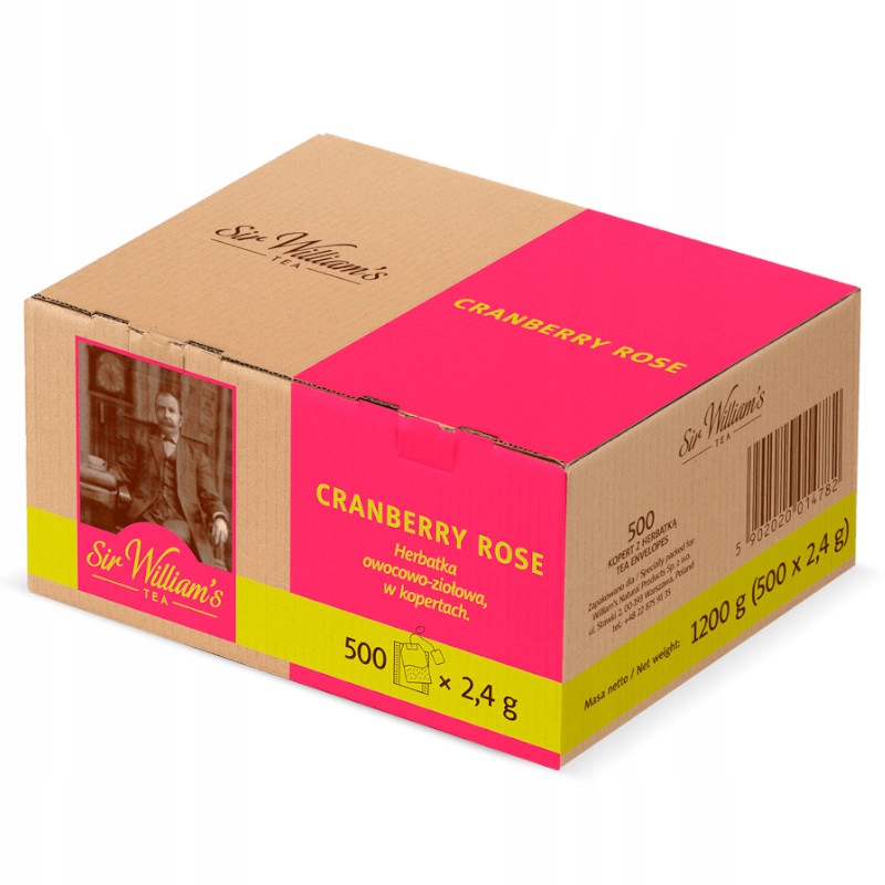 Herbata Sir William's Tea Cranberry Rose 500szt.