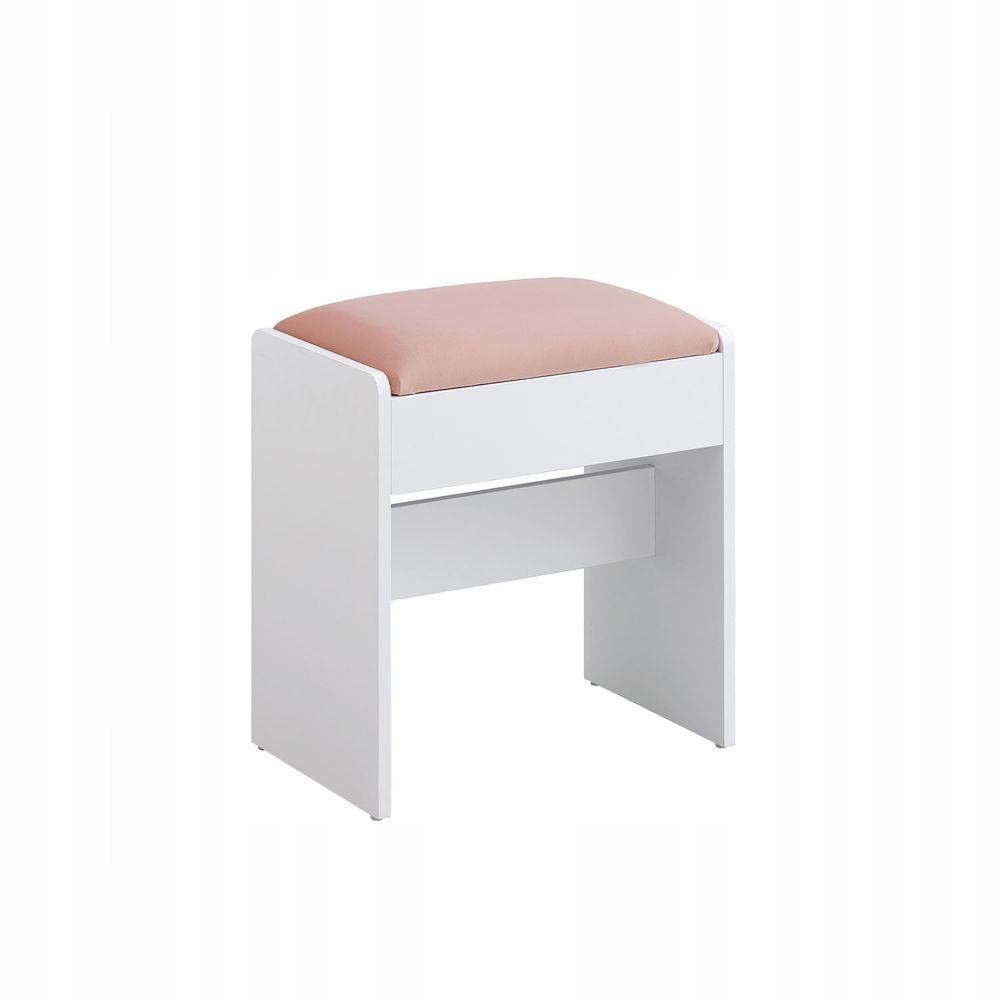 Čalúnená taburetka Vasagle ružová, elegantná a pohodlná do obývačky