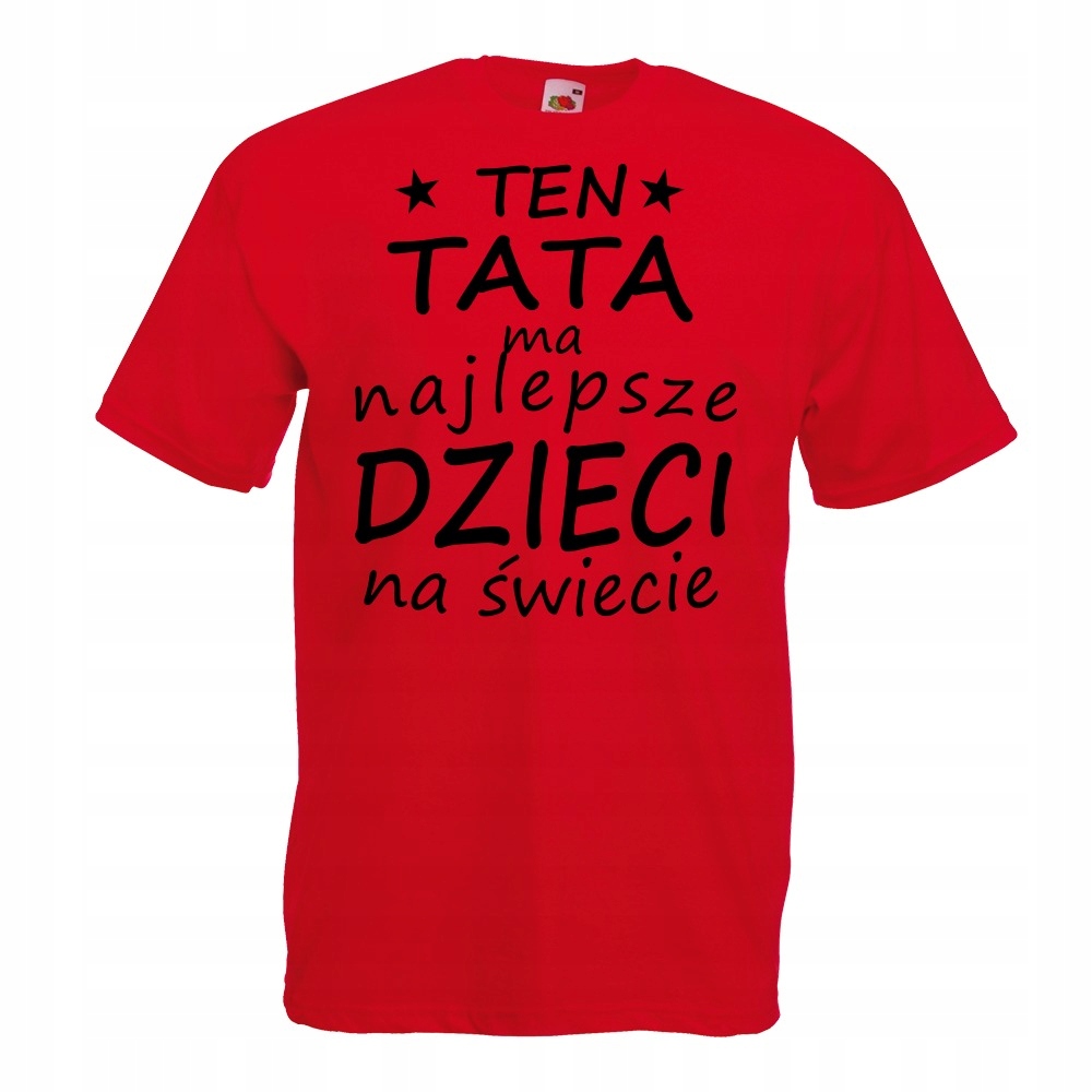 

Koszulka tata dzień ojca dla taty S czerwona