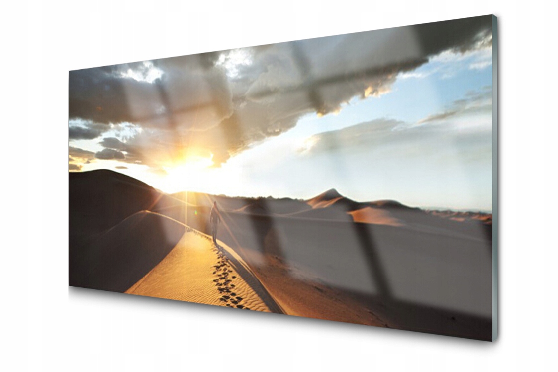 

Panel szklany dekor Dekor Pustynia 120x60 + Klej