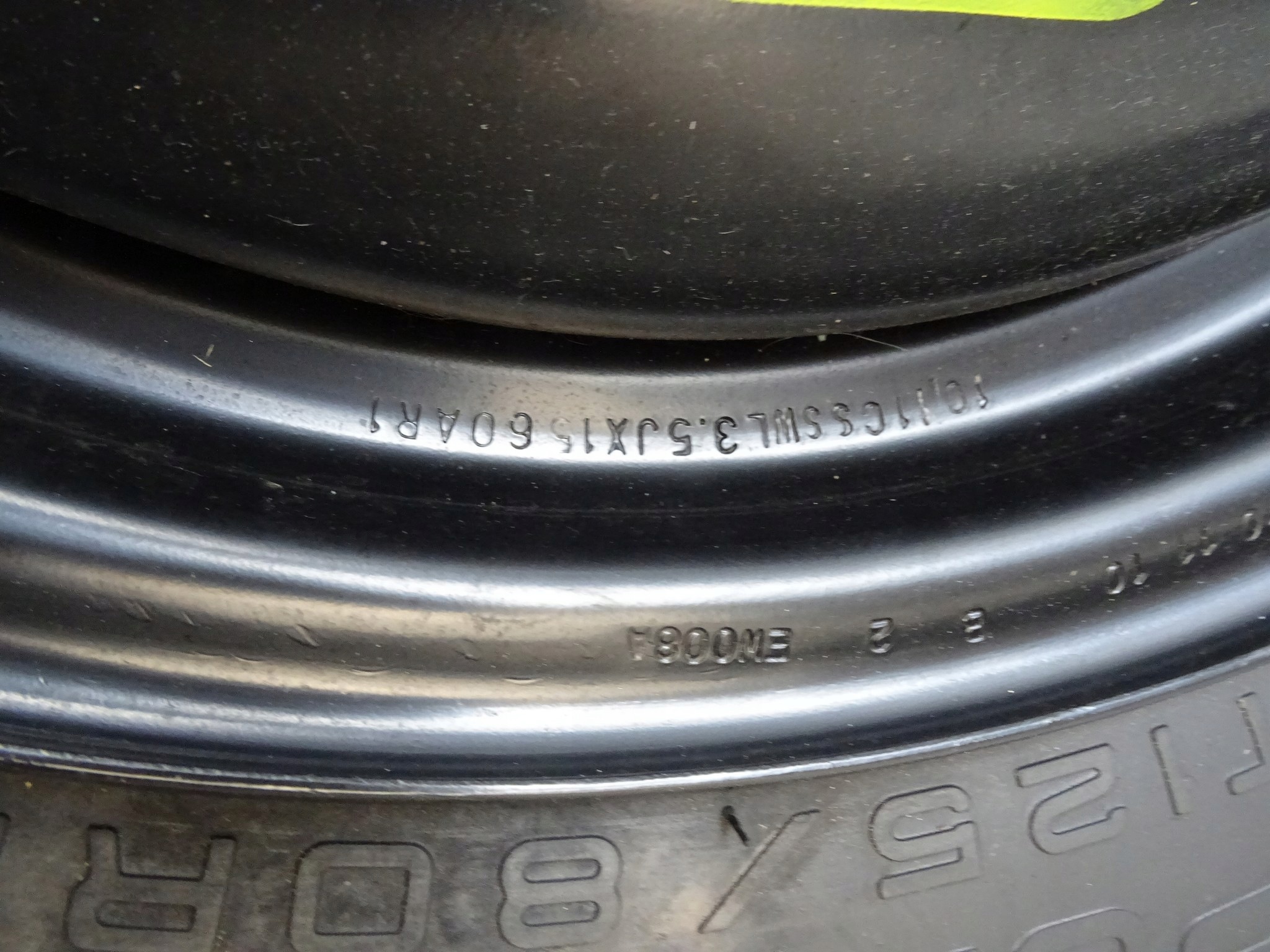 CITROEN C3 PICASSO roue roue de secours 15" 4X108