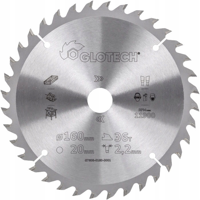 GLOTECH TARCZA Piła tnąca GT605-0160-0001 160MM