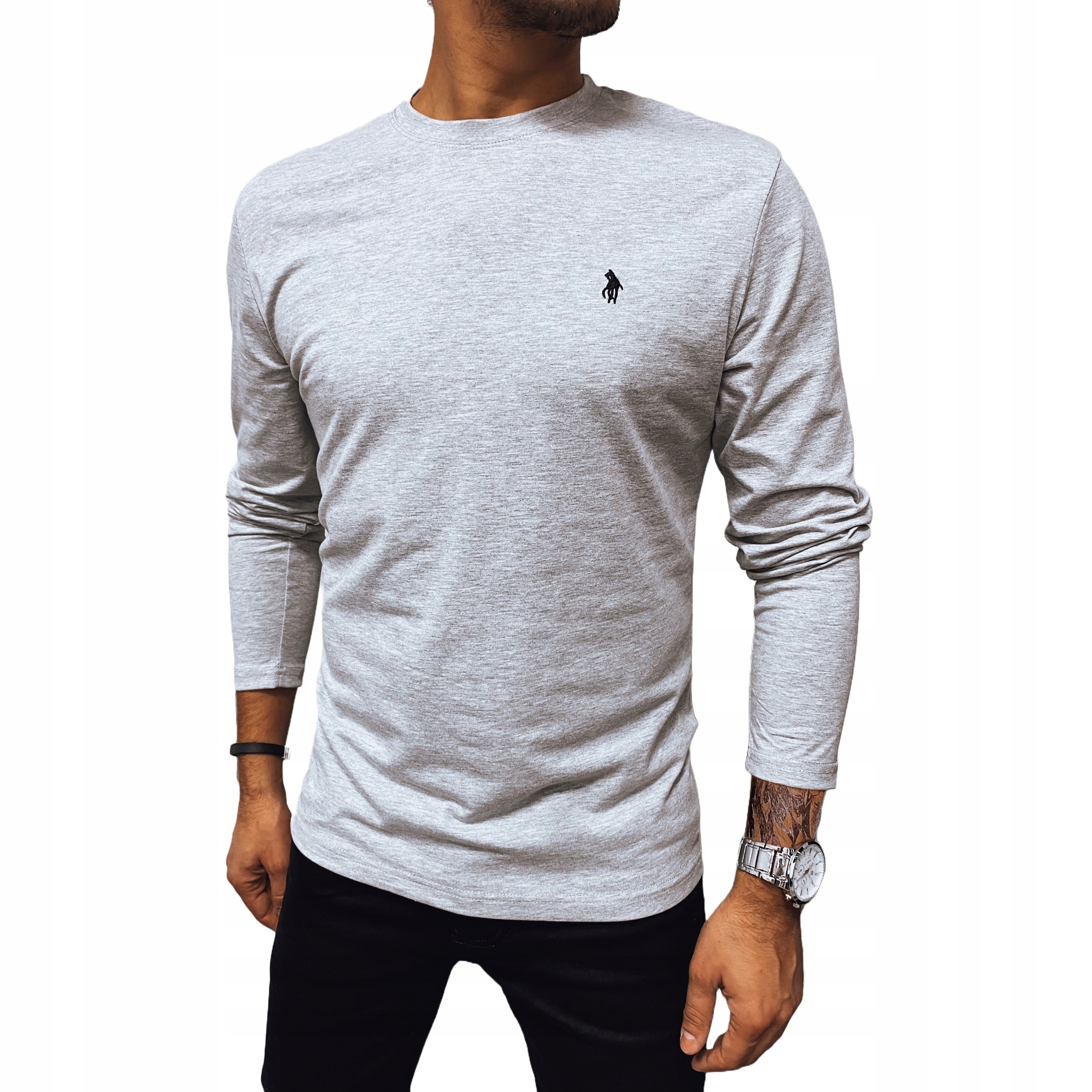 MĘSKA KOSZULKA Z DŁUGIM RĘKAWEM LONGSLEEVE BLUZKA LX0565 - XXL