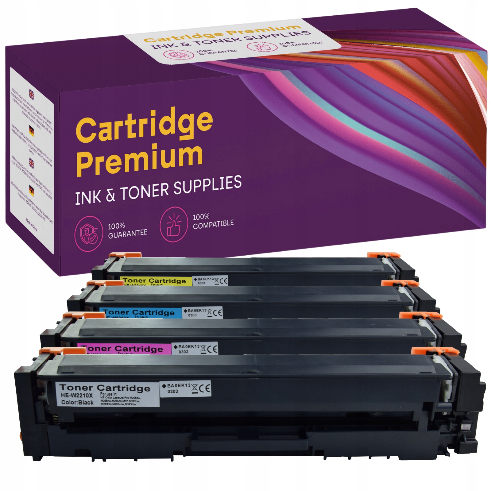 4x Toner Pro Hp 207X Laserjet M255 M282 M283 Set