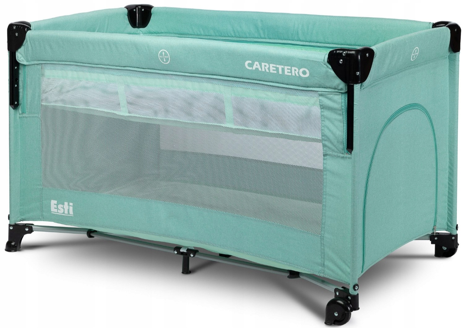 ESTI MINT Caretero ŁÓŻECZKO TUR. Z FUNKCJĄ DOSTAWKI Stan opakowania oryginalne