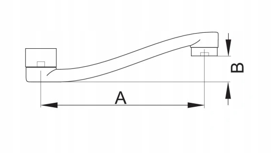 WYLEWKA PROFILOWANA ZLEW UMYWALKA L-250mm CHROM Marka Duro