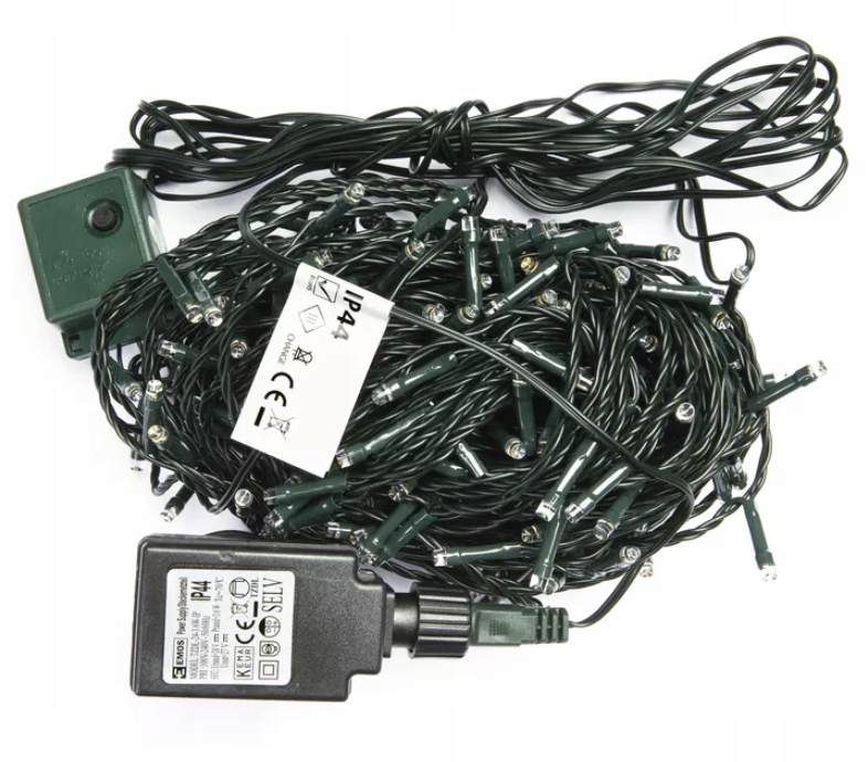 Lampki choinkowe APP 200 LED 20m IP44 timer Zasilanie sieciowe