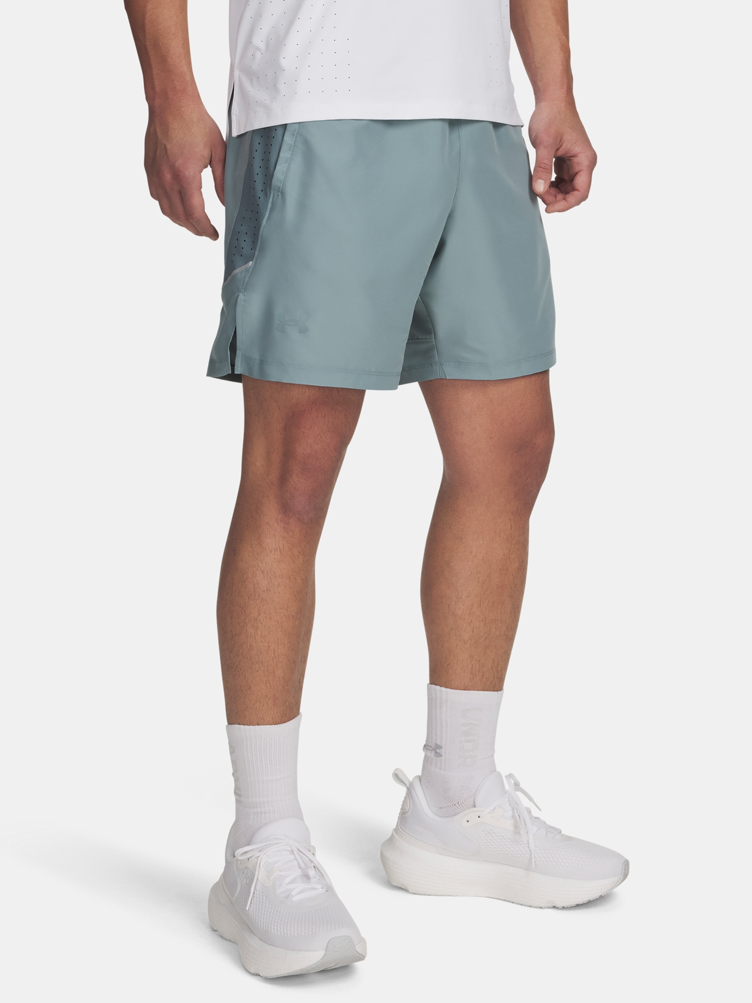 Under Armour Pánské kraťasy Under Armour Ua Launch Pro 2n1 7'' Shorts-grn
