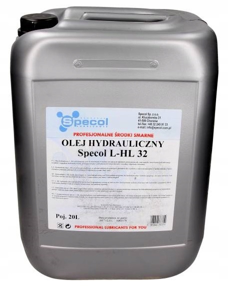 Specol Olej L-hl 32 20 L Hydraulický
