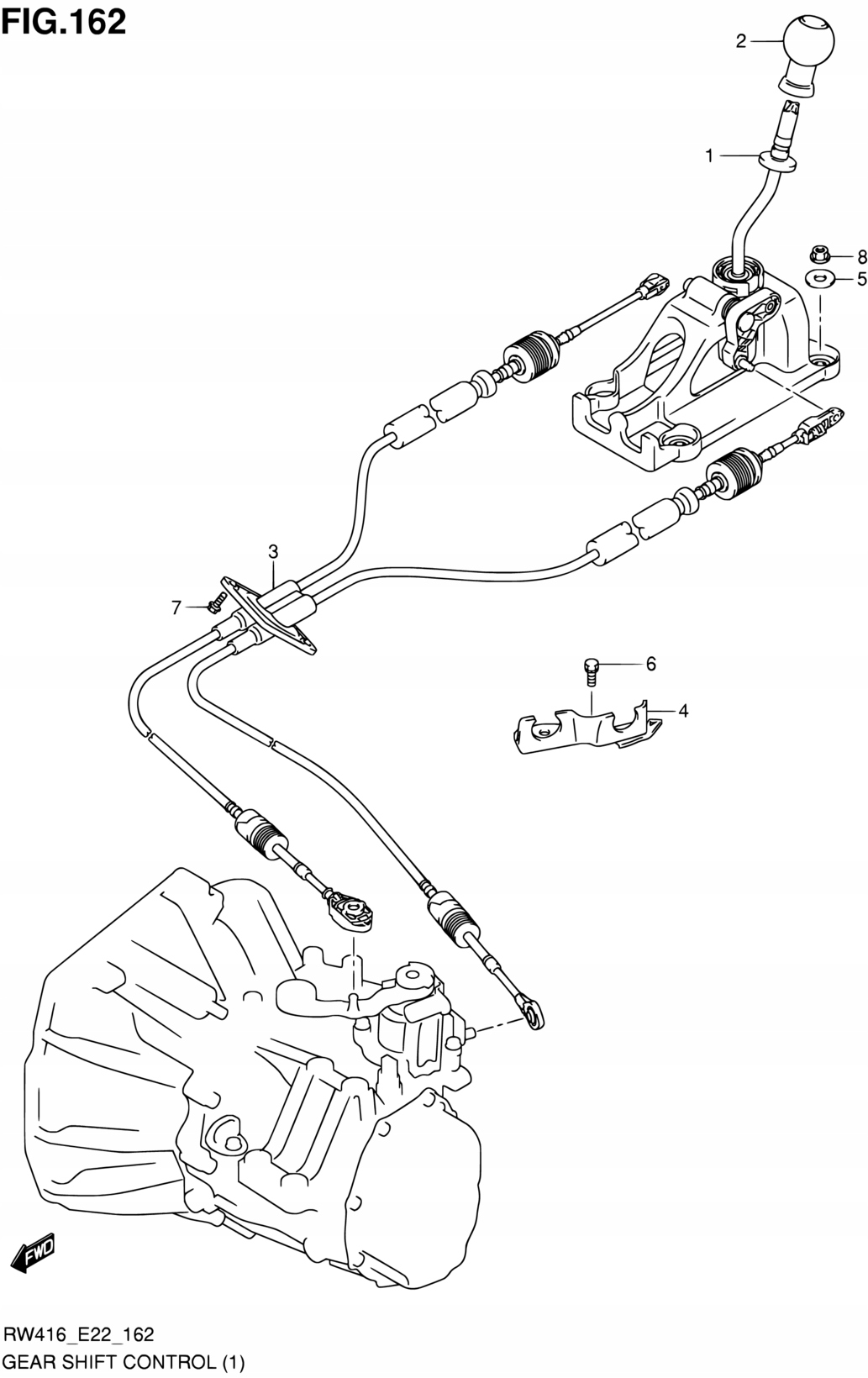 Lanko řadicí páky Suzuki SX4 RW419D 6MT