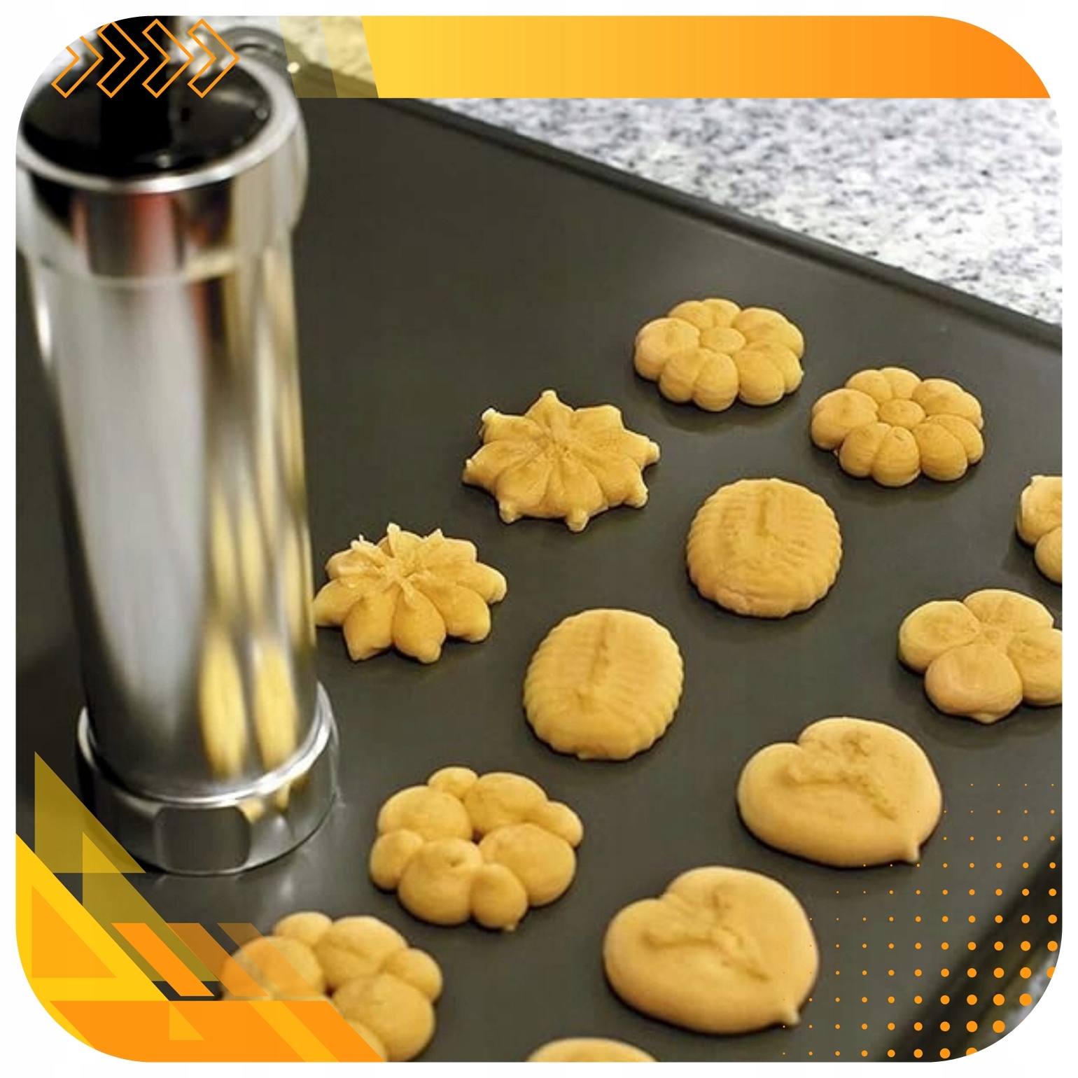 MASZYNKA DO ROBIENIA CIASTEK PRASKA SZPRYCA DEKORATOR TORTÓW CIAST + TYLKI Kolor wielokolorowy