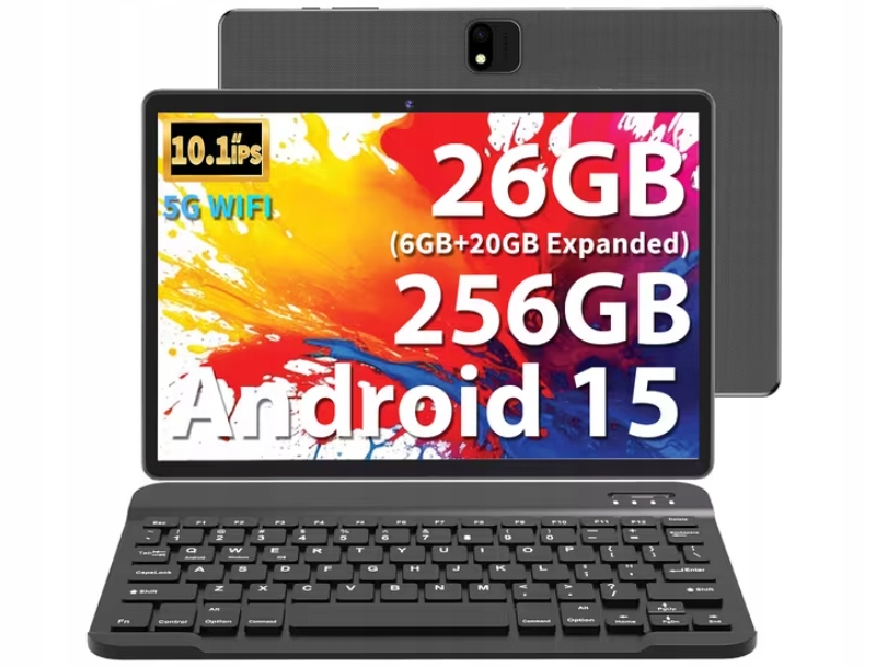Tablet TB02 2026 – Android 15 26GB (6+20) Ram 256GB Etui Gratis!