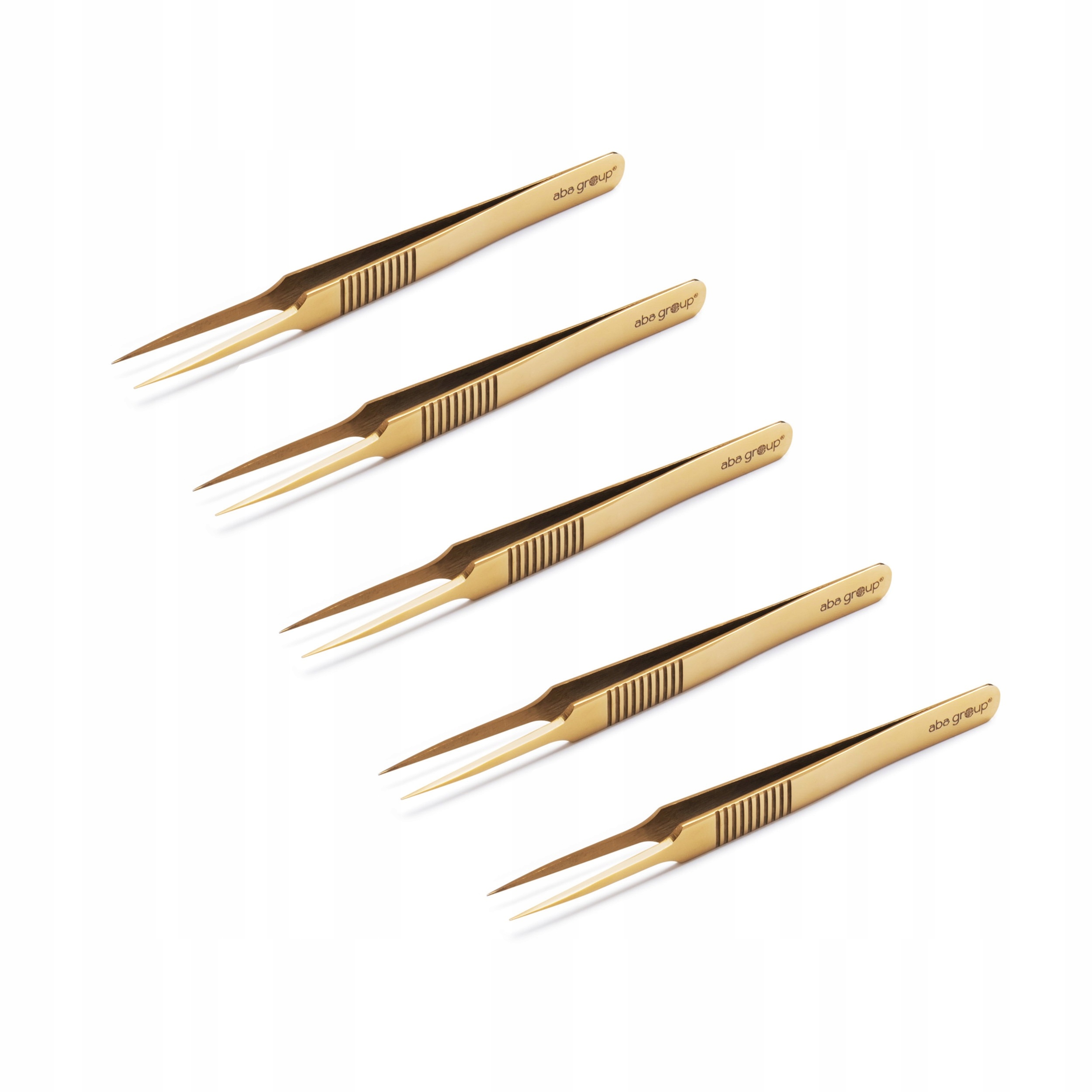 Podologická pinzeta 11 cm 1400, sada 5 ks Aba Group
