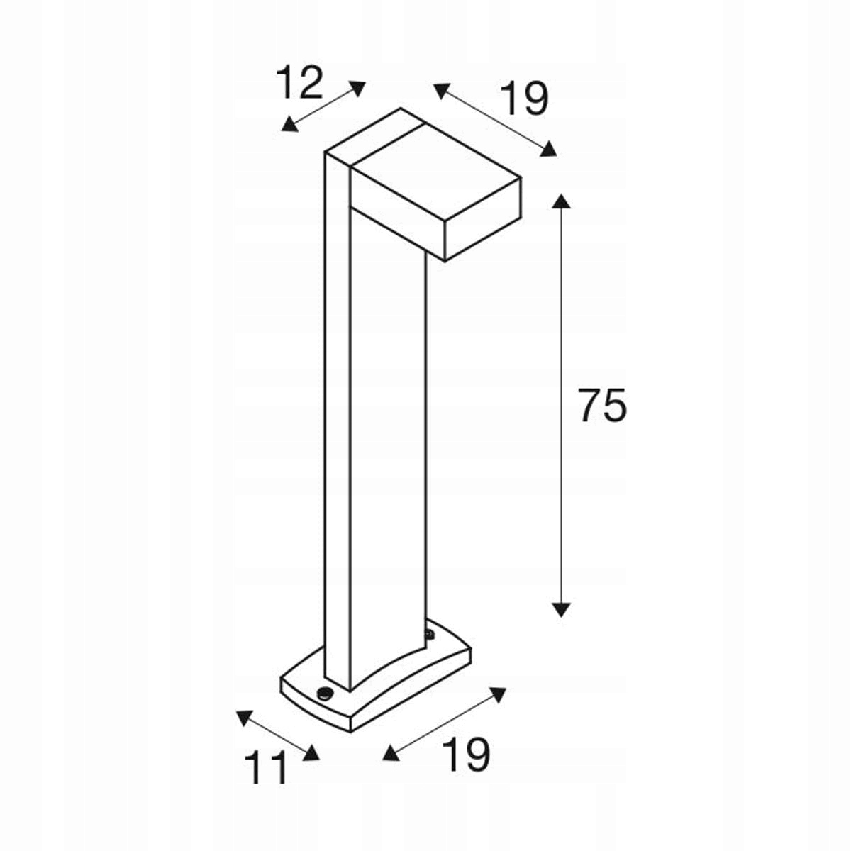 SLV Lampa Ogrodowa Latarnia Słupek Oświetlenie LED — miniatura 7