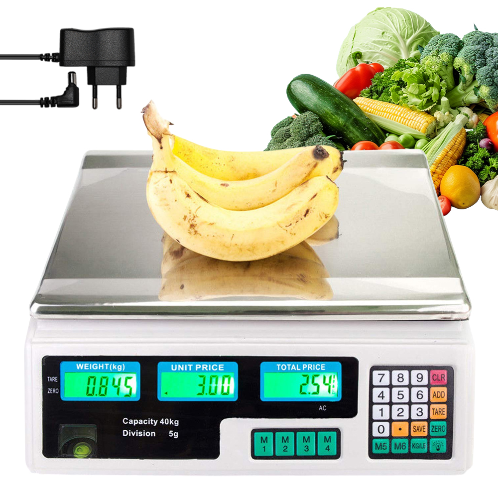 Elektronická Bezdrátová Kalkulační Elektronická Váha LCD 40 Kg 2 G Aku