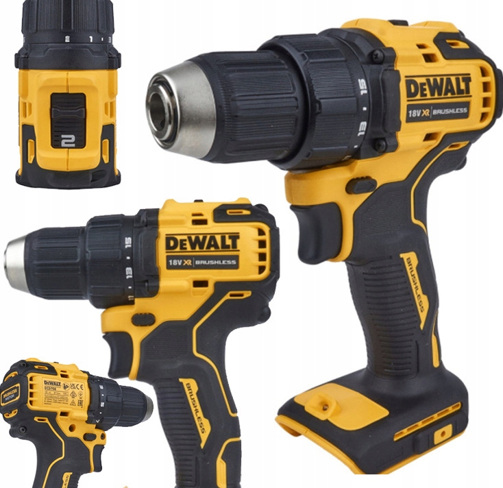 Aku Šroubovák 65Nm 18V 2-rychlostní Led DeWALT DCD708N