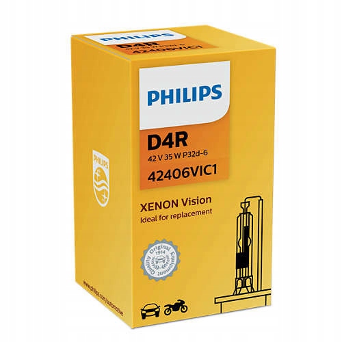 Philips D4R Vision Xenónová výbojka 4000K 35W 42V