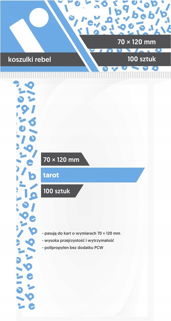 Koszulki na karty Tarot 70 x 120 mm