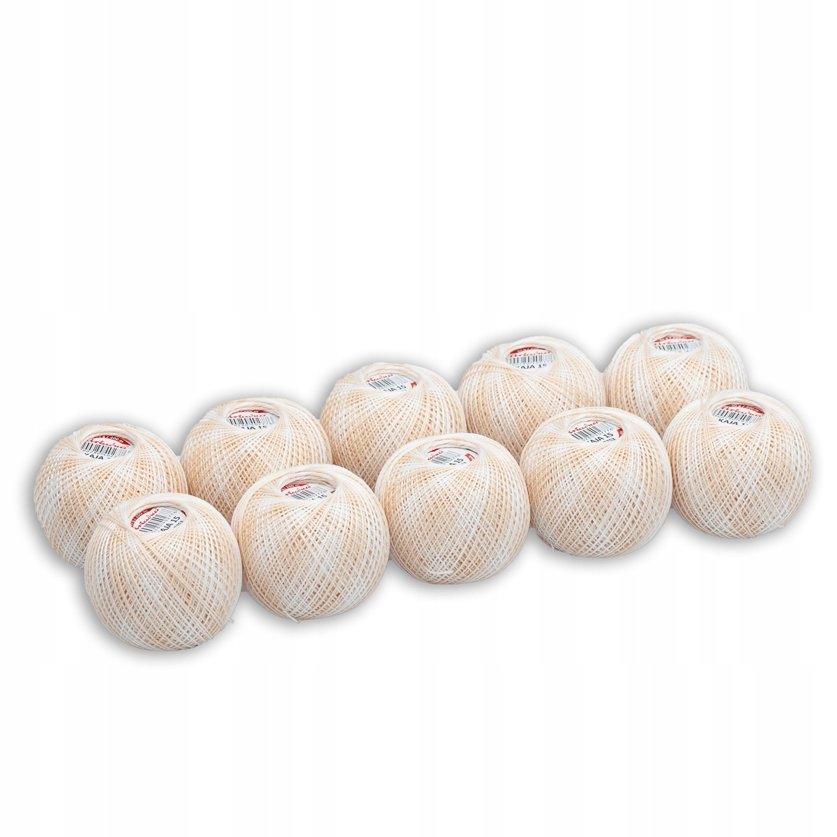 Háčkovací Příze Kája 15 stínovaný béžový kol. 0353 10 Ks