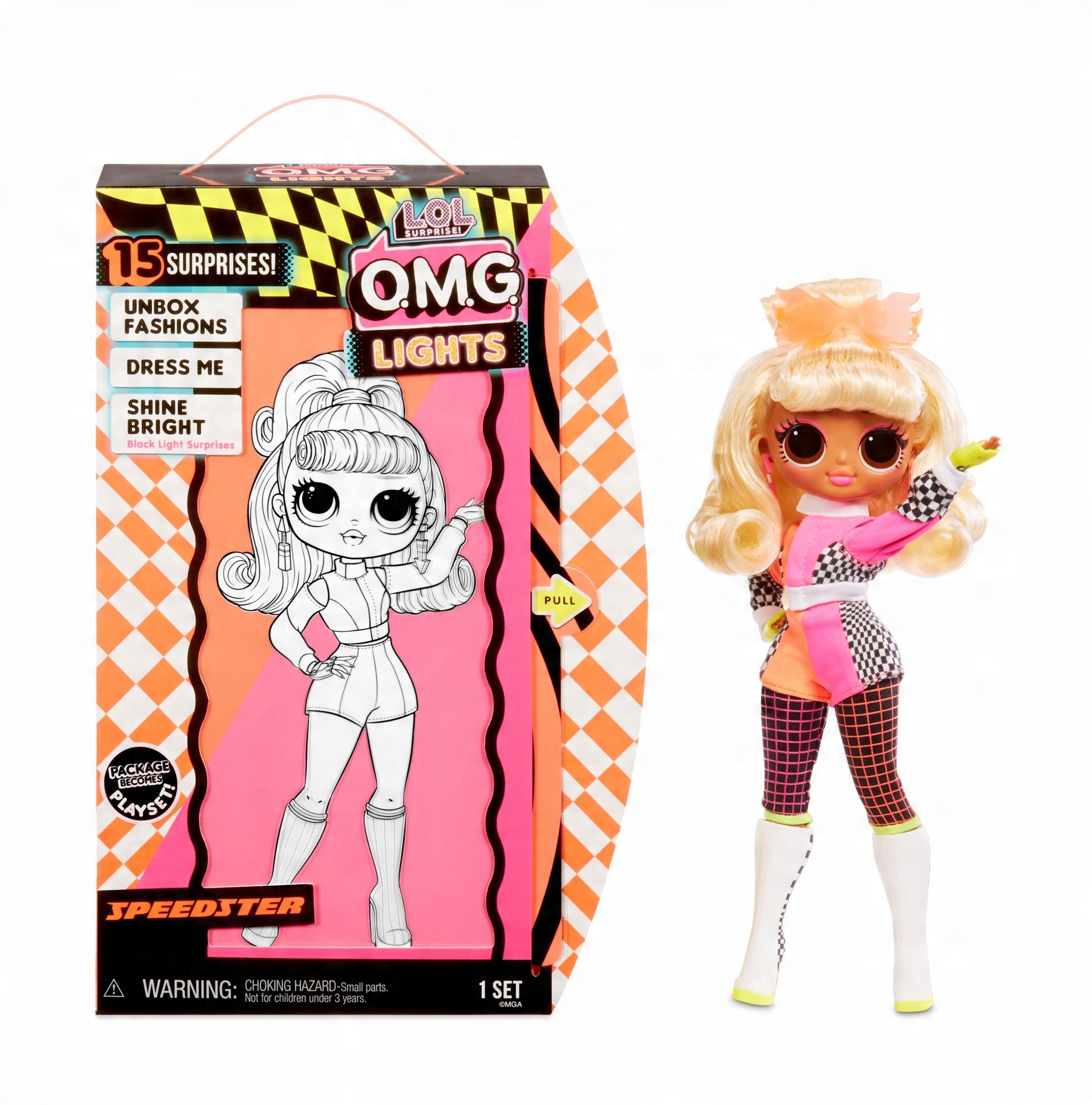 

Lol Surprise Omg Lights Speedster lalka świeci Uv