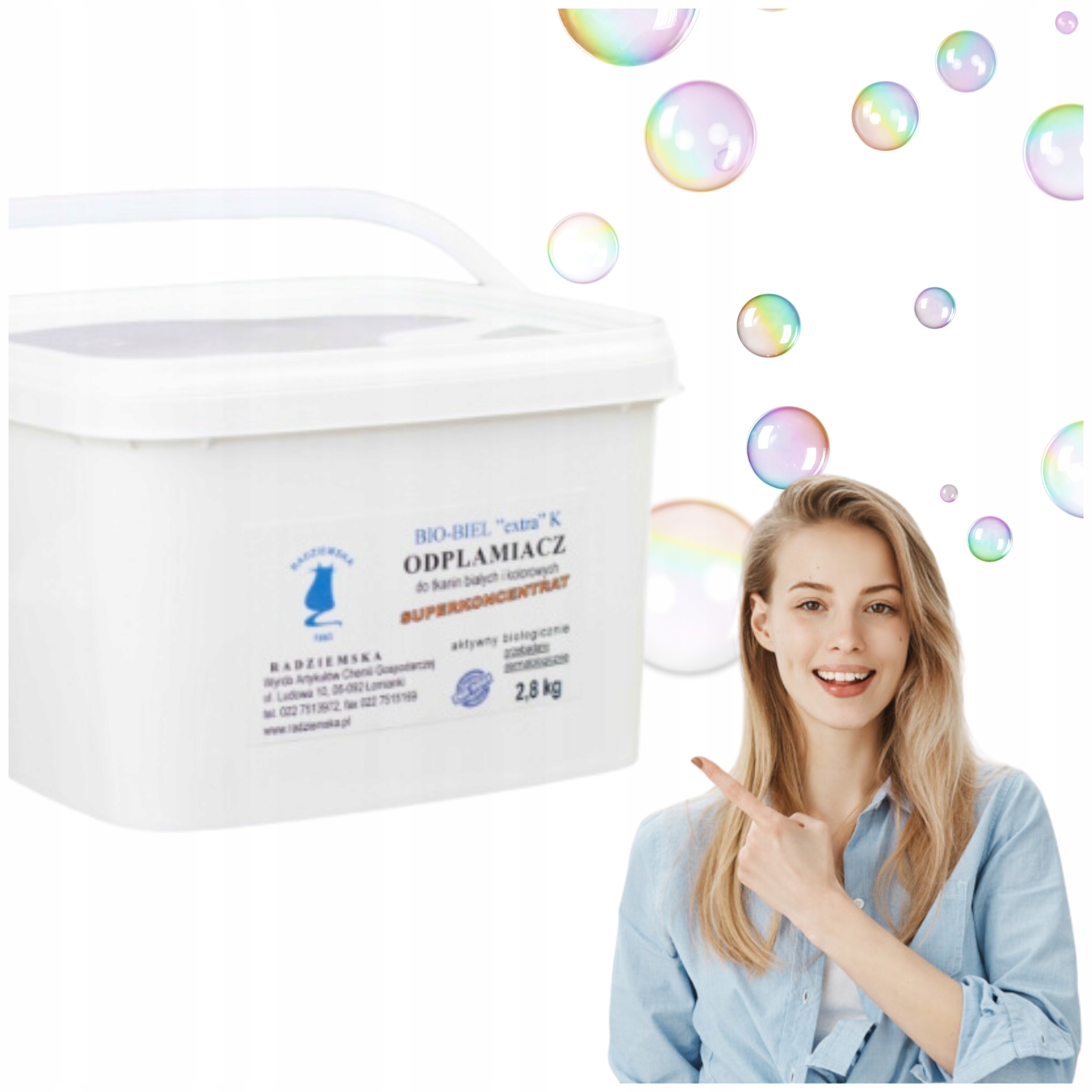 ODPLAMIACZ DO PLAM Z KRWI BIO-BIEL EXTRA K 2,8 KG POLSKI PRODUKT RADZIEMSKA