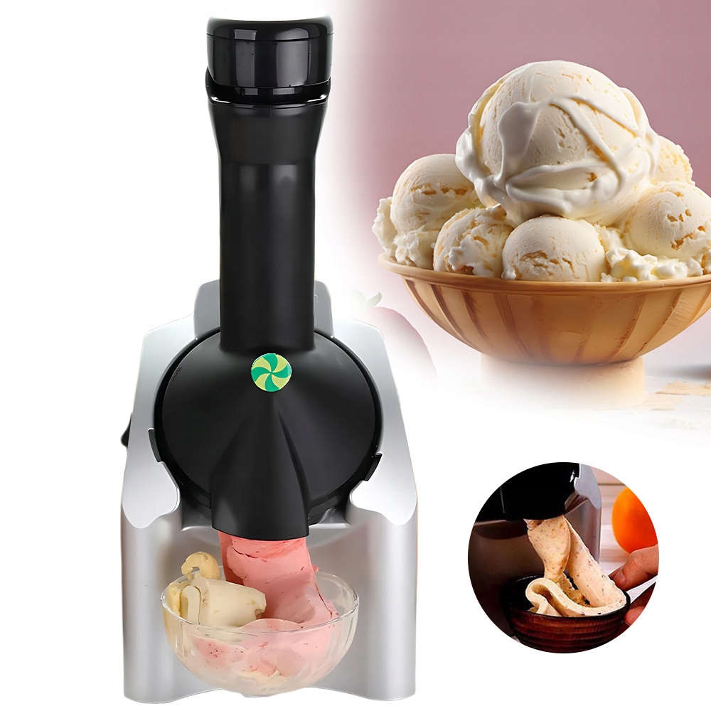 Wytwornica sorbetów i lodów miękkich bez cukru z owoców