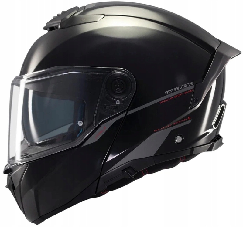 Motocyklová prilba Mt Atom 2 Sv Solid Gloss Black čierna Darčeky