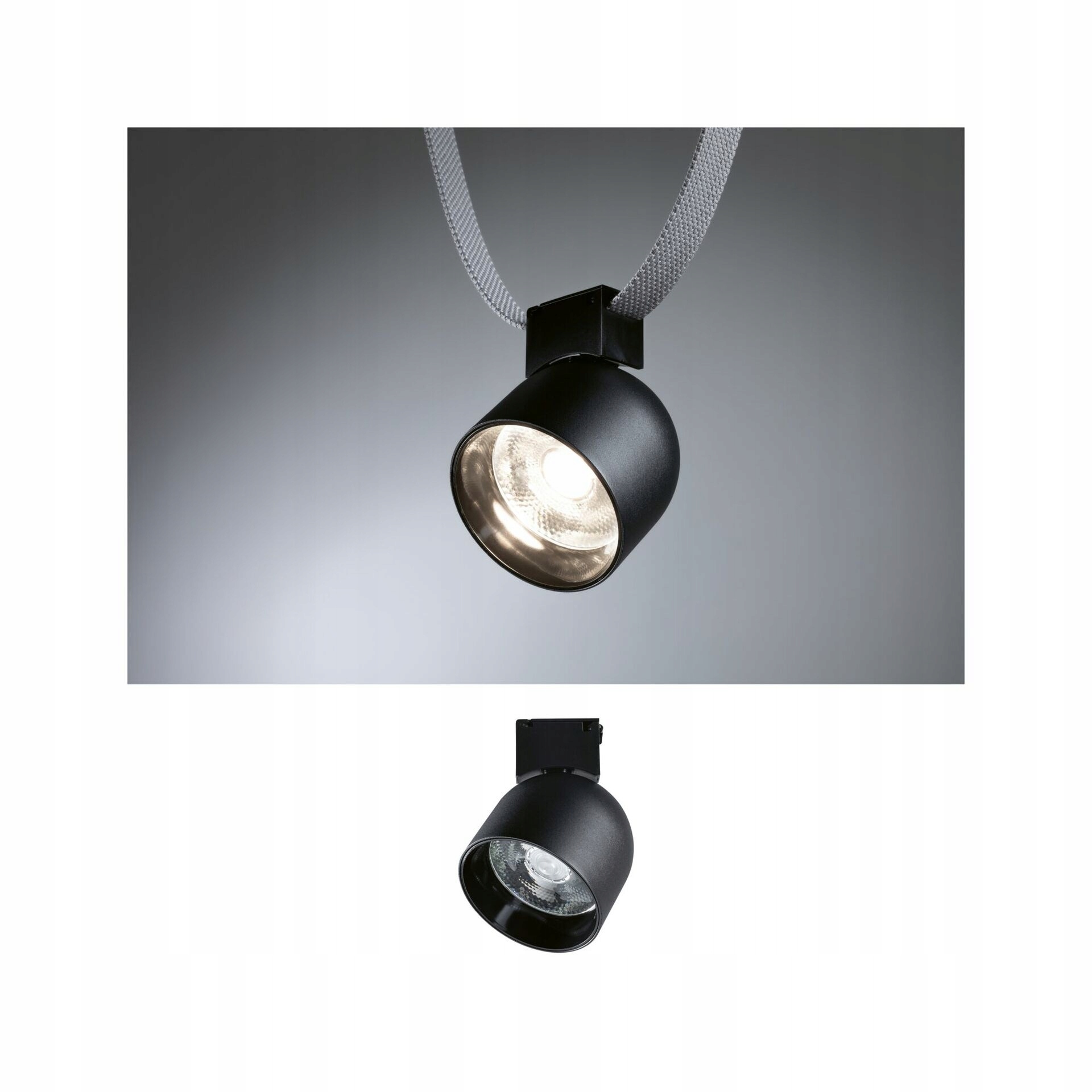 Paulmann ULine Led spot Ronde 7W, 85mm, 3000K, čierny, naklápací