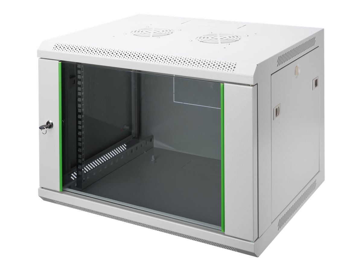 Obudowa sieciowa Digitus DN-19 9U szara, montaż naścienny