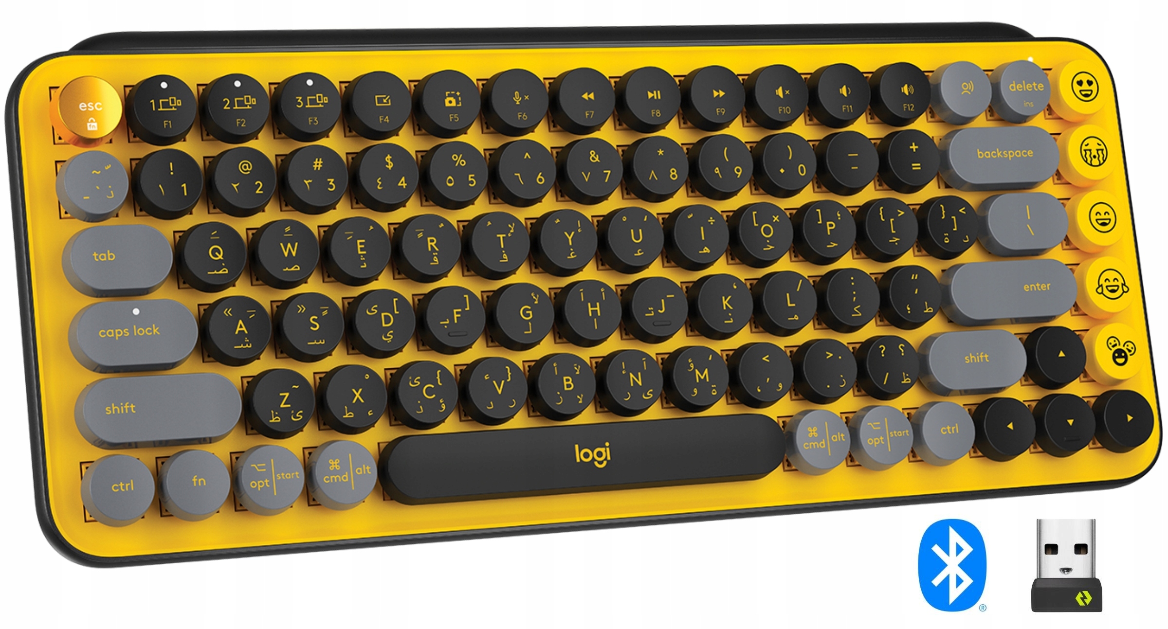 Mechaniczna klawiatura bezprzewodowa Logitech Pop Keys US'Intl Arabic