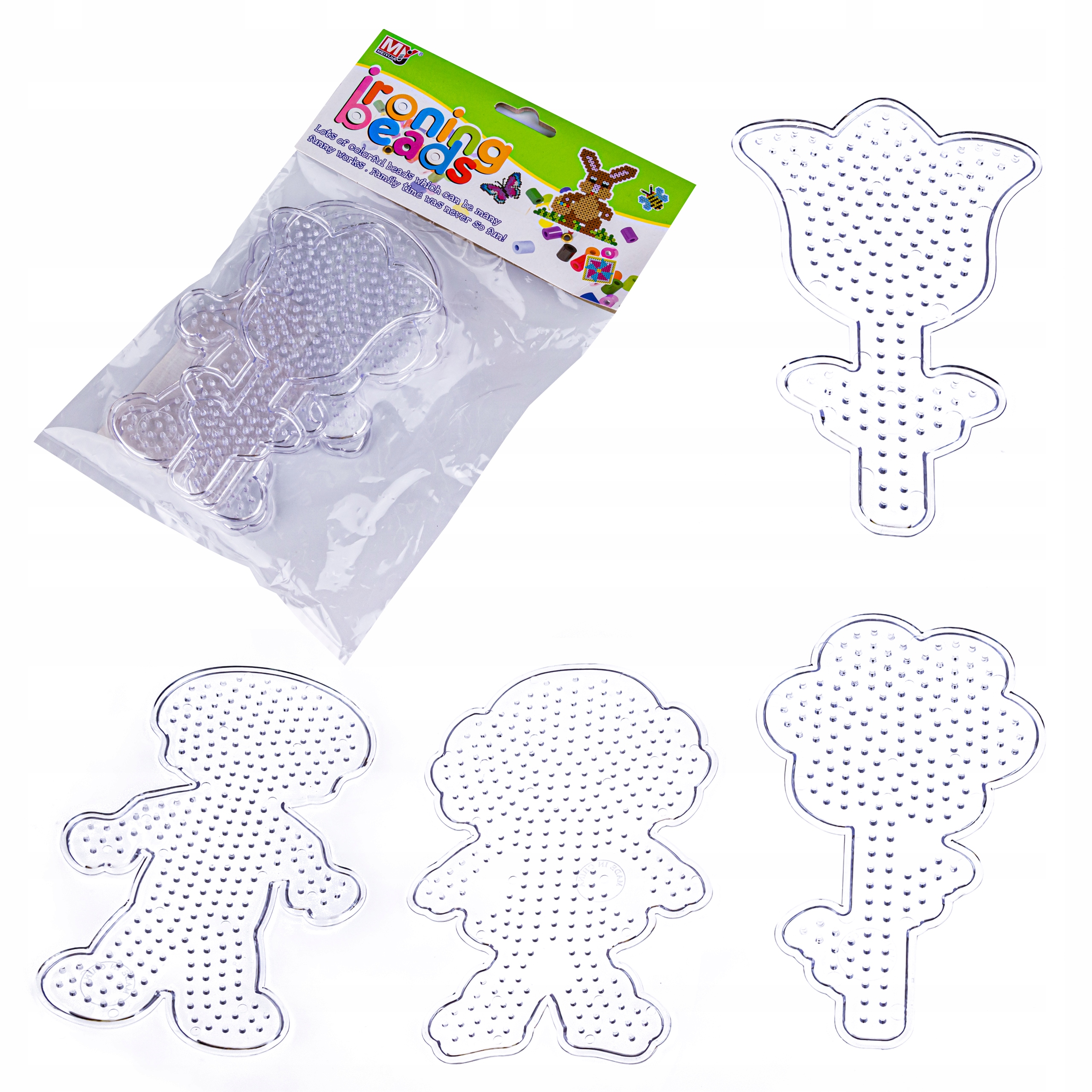 

4 Szablony podkładki Koraliki Do Prasowania