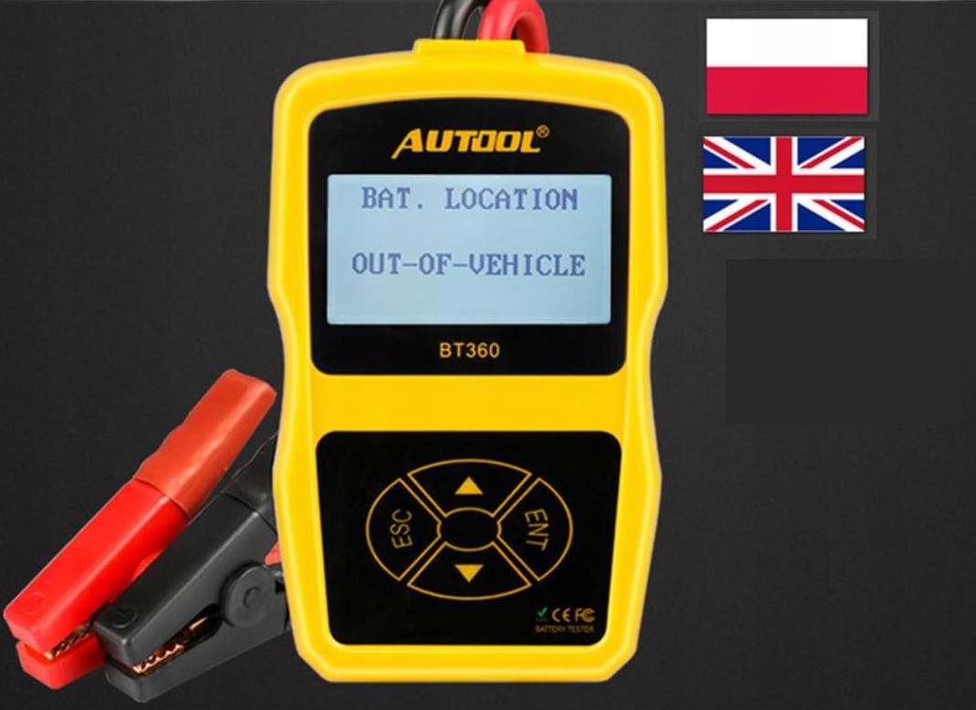 TESTER BATERII AKUMULATOROW 12V AUTOOL BT360 PL Mark Autool