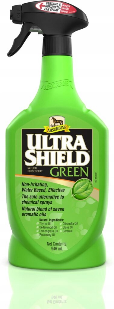 Absorbine Ultrashield Green – spray przeciw owadom dla koni horse 946ml
