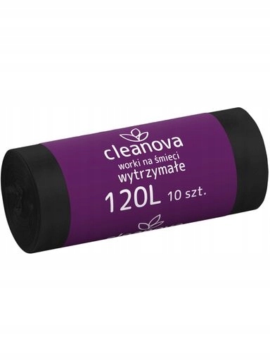 Levně 10X Ldpe Sáčky na odpadky Cleanova 120L 10 Ks. Černé