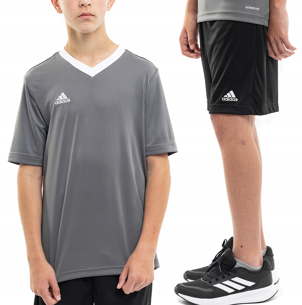 Strój Sportowy adidas Entrada 22 Komplet Dziecięcy Wf Koszulka Spodenki 128