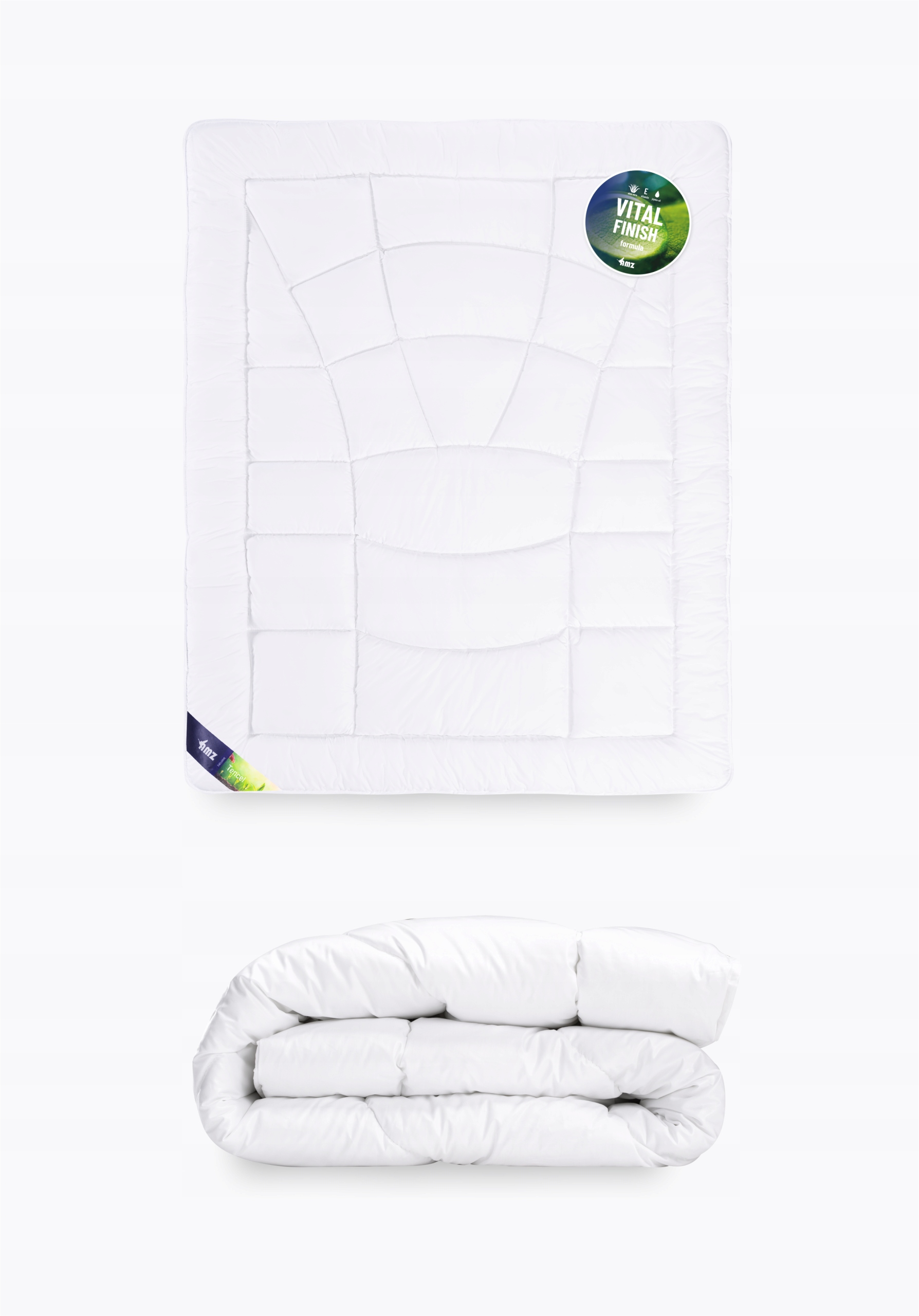 Amz Kołdra antyalergiczna Tencel całoroczna 200x220 1760g biała