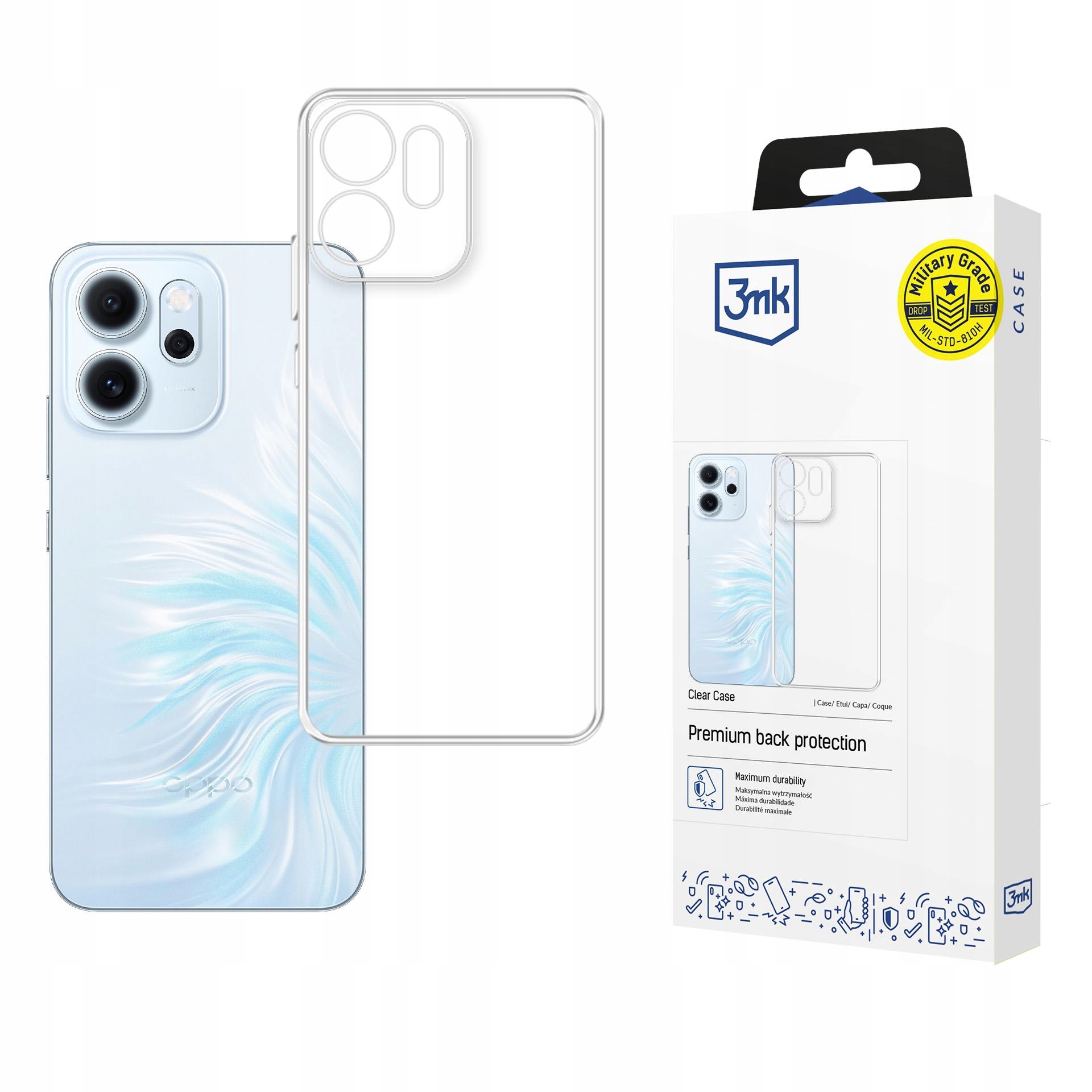 Etui 3mk Clear Case na Oppo Reno 14 F/ 14 Fs 5G przezroczyste 3mk