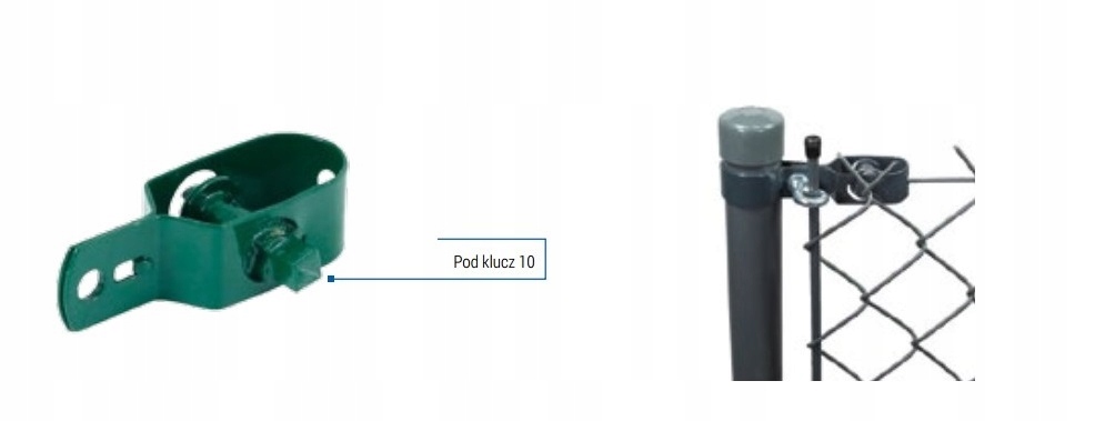 NAPINACZ DO DRUTU KOLOR BRĄZOWY Długość (cm) 90