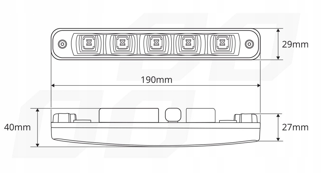 ŚWIATŁA DO JAZDY DZIENNEJ DRL 507HP AMIO Moc 11.52 W