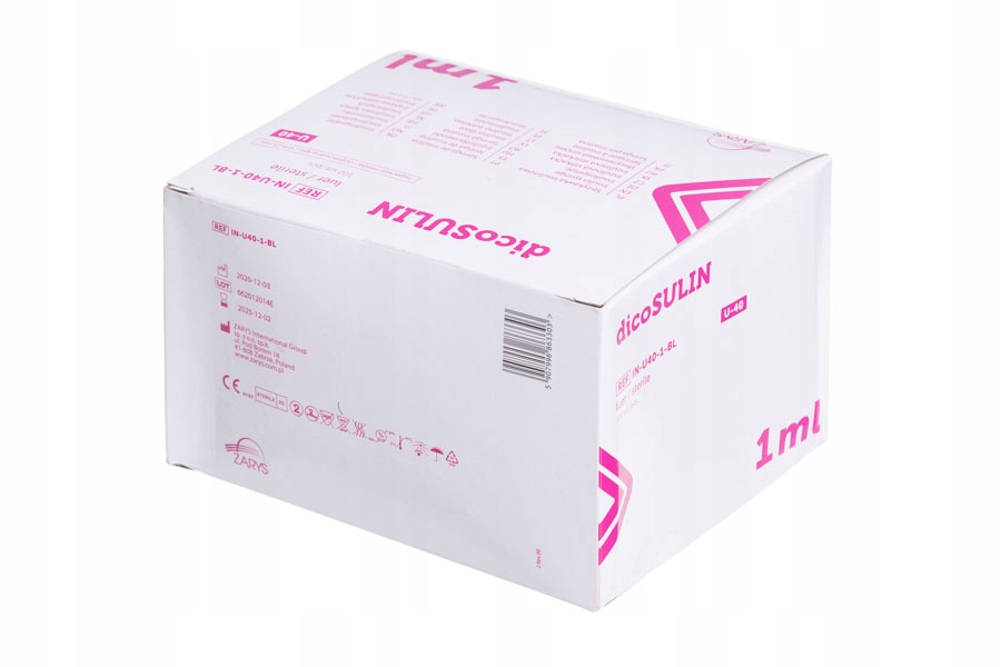 

Strzykawki insulinowe 1ml dicoSULIN Zarys U-100