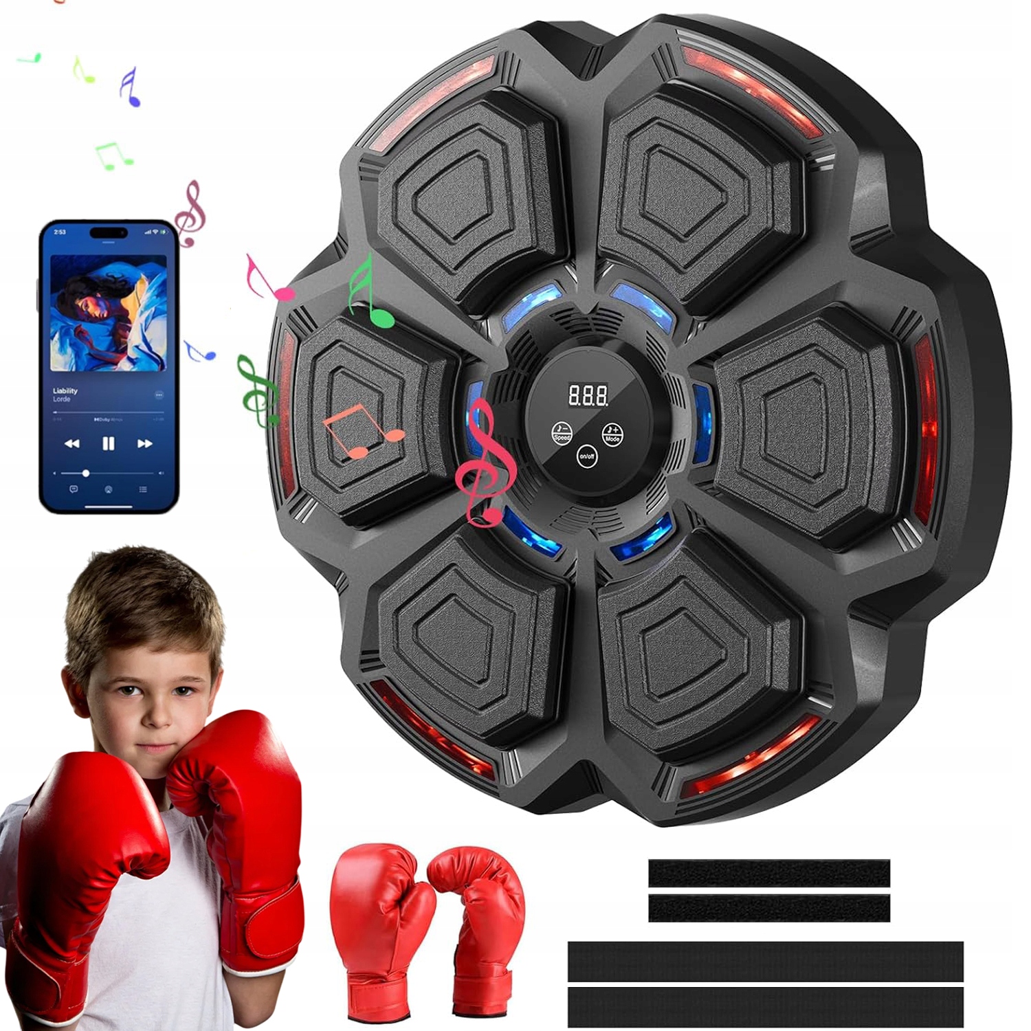 Music Boxing Machine Bluetooth V Tréninkové Boxovací Stěně