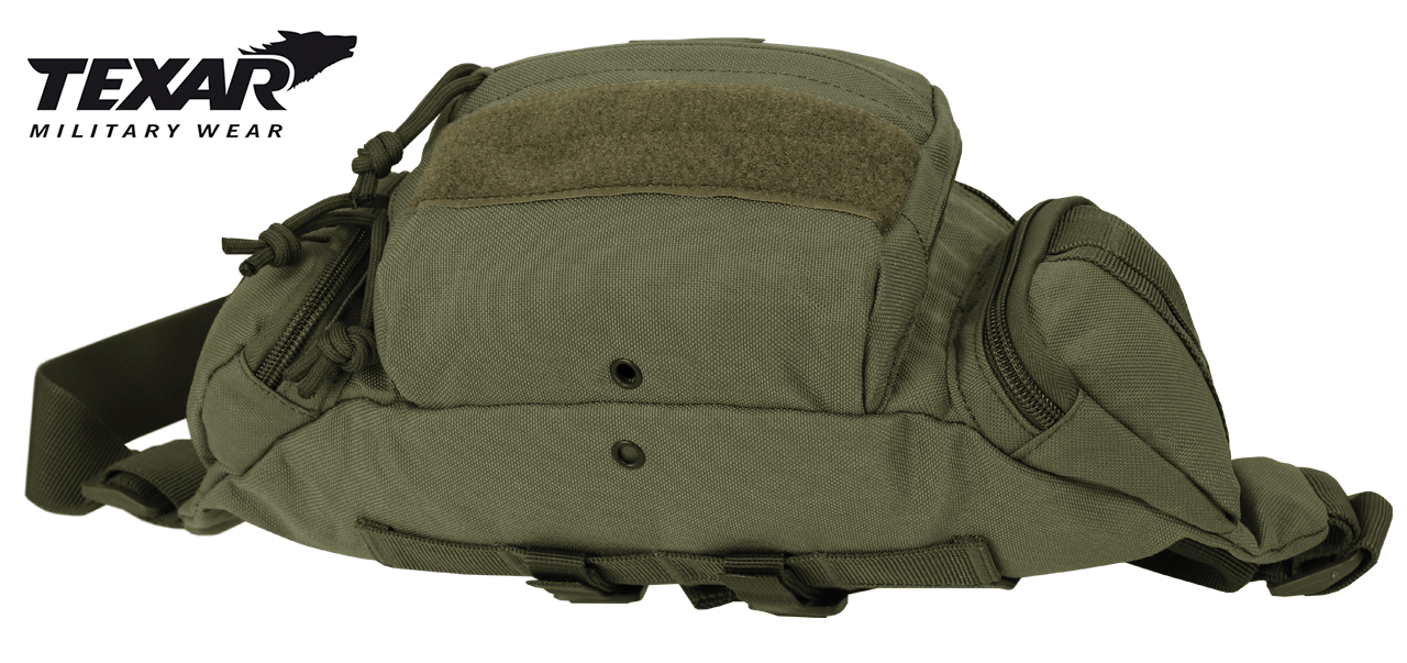 NERKA TEXAR TORBA BIODROWA NA PAS MOLLE OLIVE Materiał dominujący syntetyk