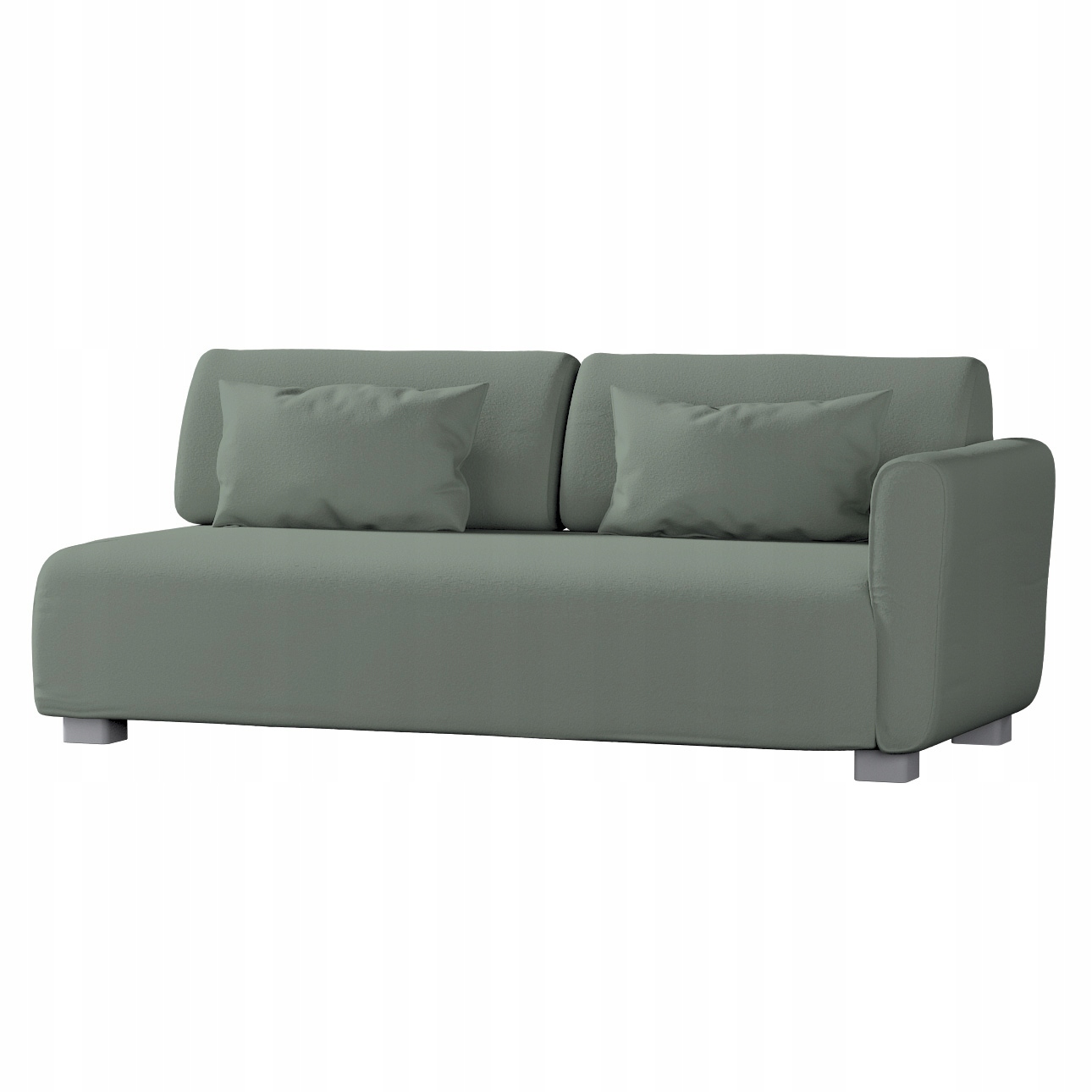 Potah na 2-místnou pohovku, jedna loketní opěrka Mysinge Ikea, zelená bukla