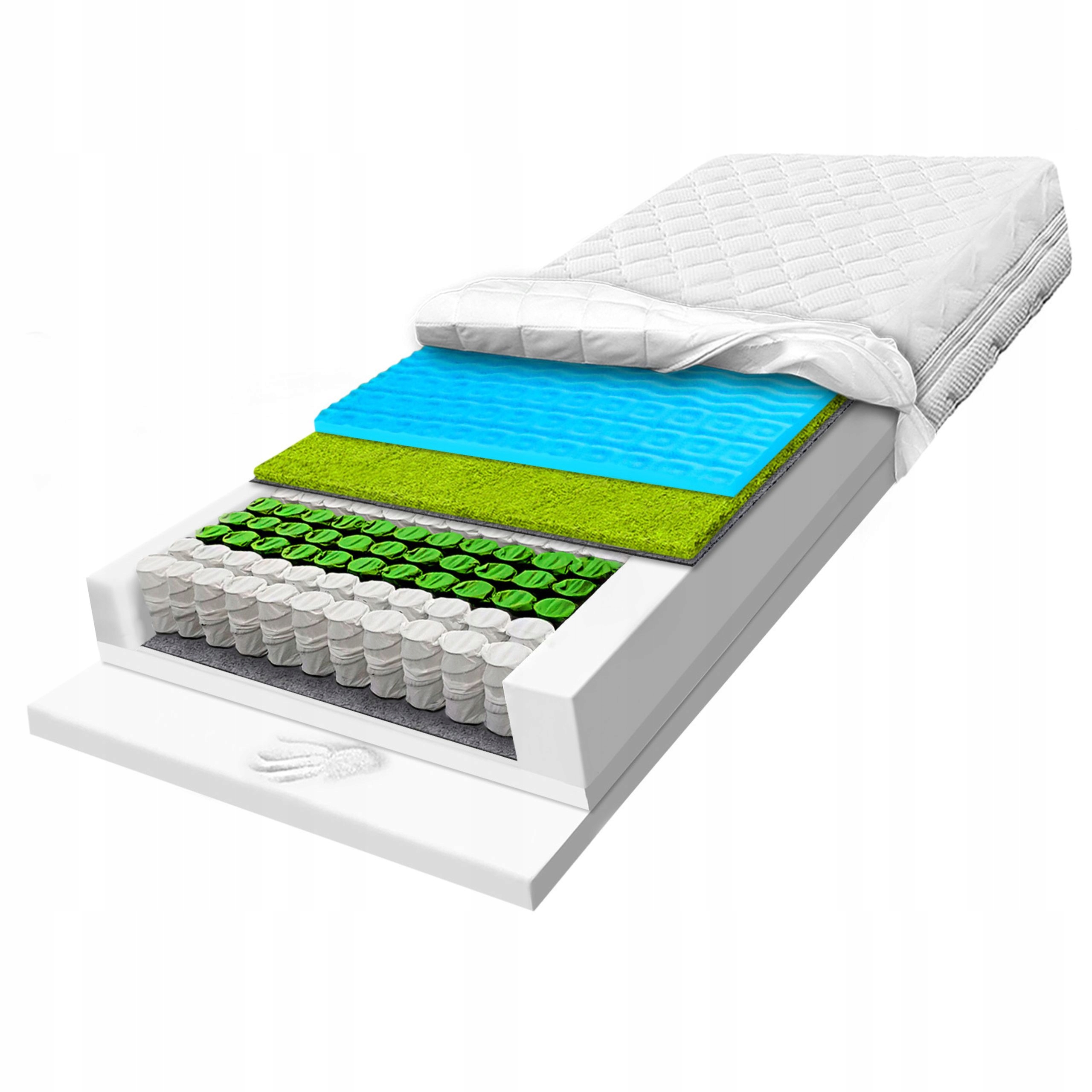 Pružinový matrac 140x200 tvrdý 7 zón priedušný pamäťový H3 H4 24cm