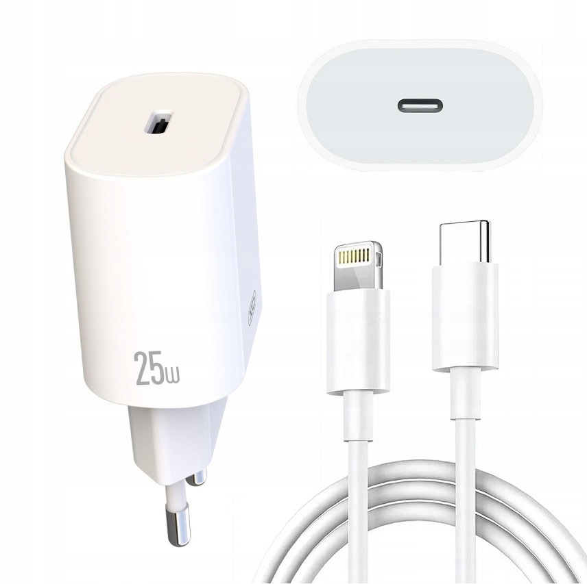 

Ładowarka kostka Usb-c Pd 25W kabel do iPhone