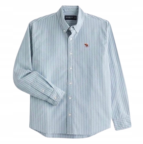 košile Abercrombie&Fitch L pruhovaná modrá hollister