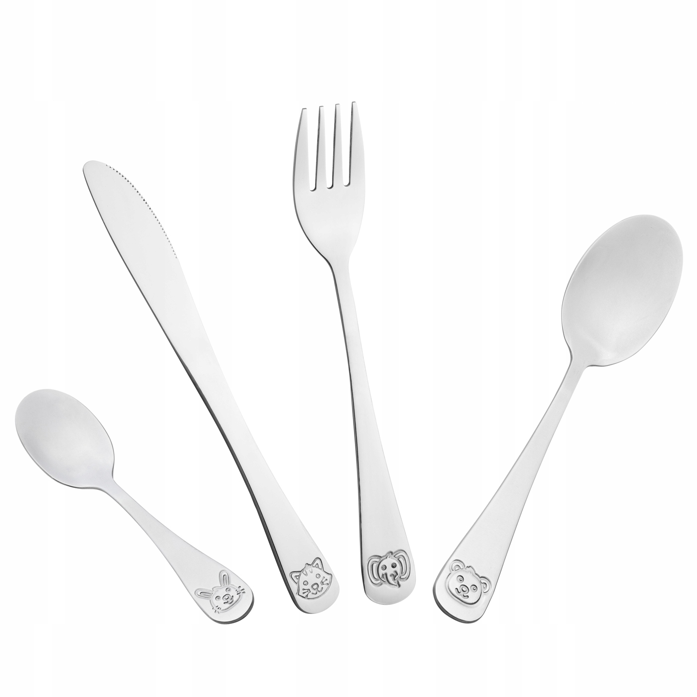 KOMPLET SZTUĆCÓW DLA DZIECI 4 ELEMENTY